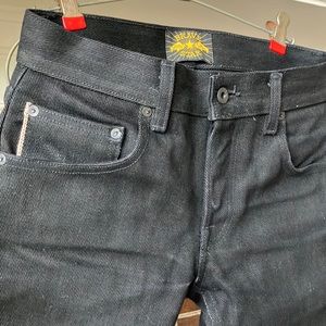Brave Star 21.5oz Heavyweight Double Black Selvage Denim, size 28